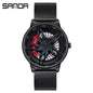 New Luxury 360° Spinning Rim Watch Hub Custom Design Sports Car Rim Watch Waterproof Creative Watch Mens Wheel Wristwatch