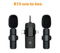 Wireless Collar Clip Microphone Three-in-one Three Connector Mini Microphone 35 Hole